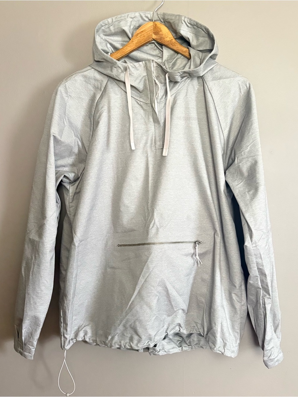 Rei Co op Light Gray Hooded Windbreaker Size Small